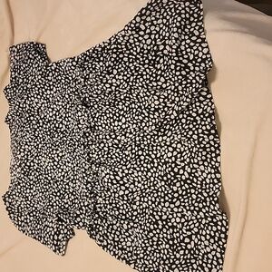 Black/White Print Dress